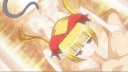 anejiru animated animated blonde_hair cat_ears censored fellatio female female kuri_(anejiru) nude oral penis tail