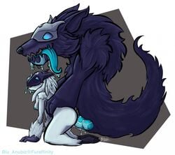 blu_anubiz kindred lamb_(league_of_legends) league_of_legends riot_games tagme wolf_(league_of_legends)