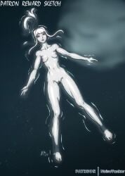 1girls breasts female final_fantasy noisetanker nude omega_(final_fantasy) pussy tagme water