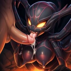 1boy abused_male action ai_assisted ai_generated arachnid chitin claws cock_hungry cum_hungry cumshot dark dark_skin licking_cock dominant_female draining_penis ejaculation erect_penis erection explosive_ejaculation female_insectoid feral_creature forced_blowjob lickjob forced_to_cum forced_to_ejaculate glans glowing_eyes reverse_rape horror human insectlike insectoid licking_penis light-skinned_male male menacing monster_on_male multi_limb nightmare_fuel nightmarish oral oral_sex penis penis_abuse penis_consumed penis_predator predatory_fellatio preying_on_penis raped_male reverse_forced_oral scary scary_eyes spider spider_caves spider_web spiderlike teratophilia unwanted_fellatio web wetnightmare where_is_your_god_now licking_glans cumming_on_boobs cum_dripping_from_penis cum_on_boobs smug_smile