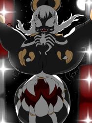 absurd_res claws female fgkings finger_claws gender_symbol hi_res made_in_abyss marvel nanachi night spread_legs spreading symbiote symbol toe_claws tongue tongue_out vaginal venom venom_(marvel)