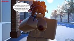 1girls 3d host_(roblox) mosaic_censoring news_lady_(roblox) now_playing_on_roblox nude roblox robloxian tagme tagme_(artist)