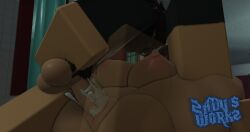 1boy 1girls 3d areolae balls bathroom bottomless breasts crimstuff cum cum_inside nipples nude penis pubic_hair pussy roblox robloxian spread_legs tagme thighs vaginal_penetration zaduworkz