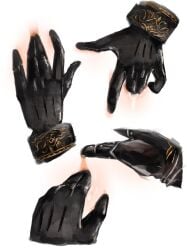 2d_(artwork) love_and_deep_space xavier_(love_and_deep_space) 1girls 1boy 1boy1girl pussy gloves gloved_hands fingering fingering_partner clitoral_stimulation