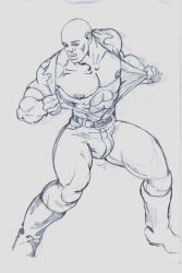 2014 gay male male_only monochrome original siproites tagme traditional_media
