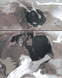 1boy 1cuntboy 2d 2d_(artwork) arcane arcane_jayce arcane_viktor arched_back bed big_hands bigger_male bigger_penetrating_smaller black_and_grey black_and_white breeding couple couple_(romantic) couple_love couple_sex cum_in_pussy cuntboy cuntboy/male cuntboy_on_male cuntboy_penetrated daddy_and_twink digital_media_(artwork) dripping_cum dripping_pussy dripping_wet creampie creampied cum_on_body erotic finger fingering fingering_partner fingering_pussy fingers_in_pussy fingers_on_pussy greyscale hand_on_pussy holding jayce jayce_talis league_of_legends legs_spread male masculine_male shirt_only moaning moaning_in_pleasure moaning_loud mole_above_mouth muscular muscular_male naked mole_on_ass partially_clothed pussy pussy_focus pussy_peek riot_games romantic romantic_couple romantic_sex rubbing_pussy size_difference skinny_cuntboy smaller_cuntboy smaller_penetrated spread_legs tan_skin tdick thrusting_into_pussy trans_man transgender transgender_man transmasc vagina vaginal_penetration vaginal_sex viktor_(league_of_legends) wet_pussy 2boys clitoris big_clitoris penis big_penis huge_penis large_penis cock big_cock large_cock huge_cock holding_head masturbation masturbating_other balls big_balls nutsack ballsack beard bearded jeje_(dmmd_jj) jayvik pale_skin light_skin light-skinned_male pale-skinned_male ass frotting cumming cumming_while_penetrating cumming_while_penetrated cumming_in_pussy close-up close_up korean_text english_text