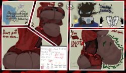 little_red_riding_hooded_mercenary lobotomy_corporation project_moon red_hood unseen_female_face unseen_face huge_ass huge_breasts big_ass big_breasts abnormality_(project_moon) 1girls vore digested back_view der_freischutz camera yellow_pupils cape masked masked_female unseen_characterfac facility text absolute_cinema 2boys1girl hloreka digesting expansion weight_gain panels fat_ass thick_thighs onomatopoeia worried_expression belly underboob pipe bandages torn_clothes