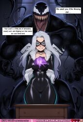1boy adrenaline_rush ai_generated aroused_expression ass_focus ass_shot back_view big_ass big_breasts black_bodysuit black_cat_(insomniac) black_cat_(marvel) black_choker black_gloves black_mask black_tongue blue_eyes bodysuit breast_focus choker cleavage cock_throbbing comic comic_strip comics curvy dark_room dirty_talk domino_mask dripping dripping_lust drooling felicia_hardy female female_focus from_behind fur_collar fur_trim gloves glowing_eyes glowing_object holding_object huge_ass huge_breasts huge_monster implied_arousal implied_erection implied_possession implied_sexual_harassment implied_smell implied_sweat indoors insomniac_games large_tentacles latex latex_bodysuit long_gloves long_hair long_tongue looking_back marvel marvel_comics marvel_rivals marvel_rivals_style mask monster moonlight multiple_eyes multiple_speech_bubbles muscular_monster night nsfw plump purple_crystal purple_glow saliva scent_fetish seductive_smile shadows sharp_teeth shiny_latex skin_tight smile smirk solo_focus speech_bubble spider_man_(series) straight supervillain symbiote symbiote_possession symbiote_tendrils tentacle text thick_thighs tongue venom_(marvel) venom_symbiote very_long_hair villainess voluptuous white_fur_trim white_hair wide_hips wooden_table meowllete