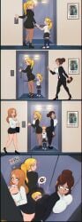 4girls age_difference ass butt elevator face_in_ass incest milf mother mother_and_daughter office_clothing office_lady older_female older_female_and_younger_female original original_character original_characters shadman smell smelling_ass smelling_clothes smothering smothering_ass sniffing sniffing_ass