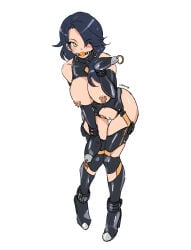 bdsm bdsm_collar bdsm_outfit big_breasts bondage bondage_collar bondage_gear bondage_gloves bondage_mittens bondage_outfit bound bound_hands breasts breasts_out cinder_fall cuffs defeated_villainess eudetenis exposed_breasts exposed_pussy female female_only femsub gag gagged large_breasts latex latex_bodysuit nipple_piercing posing rwby villainess