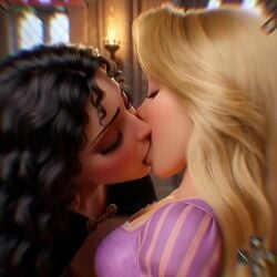 2girls accurate_art_style age_difference ai_generated animated black_hair blonde_hair clothed_sex disney disney_princess disney_villains edited google_gemini grok grok_imagine inminent_sex kiss kissing lesbian lesbian_kiss longer_than_2_minutes longer_than_30_seconds longer_than_one_minute mature_female medium_breasts mikey-rg97 milf missionary_tribadism mother_and_daughter mother_gothel night_clothes pixar rapunzel_(tangled) shorter_than_3_minutes sound tagme tangled teen tribadism video younger_female yuri