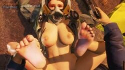 1boy 1girls 3d animated athletic_female big_breasts clothed_sex dubious_consent feet functionally_nude functionally_nude_female gas_mask half-life:_alyx half-life_(series) industriesm leg_grab loop missionary_position open_suit pistol pov pov_male sex short_video shorter_than_10_seconds sound tagme threatening_with_weapon vaginal_penetration video white_skinned_female