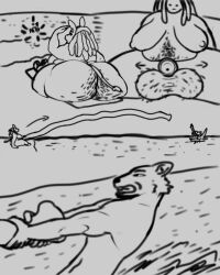 2025 animal_genitalia animal_penis anthro asinus balls beach belly_hair big_balls big_breasts big_butt big_penis body_hair breasts butt butt_hair butt_squish canid canine comic donkey dreadlocks duo elderly elderly_anthro elderly_gynomorph elderly_intersex equid equine flared_penis genitals gynomorph hair hairy hairy_balls hi_res holding_penis huge_balls huge_breasts huge_butt huge_hips huge_penis huge_thighs humor hybrid hyper hyper_balls hyper_genitalia hyper_penis intersex jesse_"jack_in_the_box"_taylor_(grannybase) long_hair male mammal monochrome mule penis penis_ejection penis_retraction rescue retracting_penis sea sheath sitting spread_legs spreading squish surprised swimming thechonk thick_thighs water wide_hips