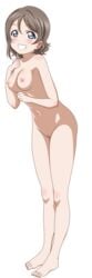 1girls barefoot big_breasts feet female female_only love_live! love_live!_sunshine!! naked nipples nude_filter photoshop pussy transparent_png uncensored vector_trace watanabe_you