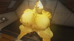 gay gay_sex gay_male avian big_pecs andromorph pussy male_only male/male nipple_piercing bed bedroom chocobo chocores_breedan_(entitropy) small_dom_big_sub larger_penetrated yellow_fur gonzo_(daddygroudon) black_fur feline hrothgar ffxiv muscular muscular_male vaginal_penetration male/andromorph