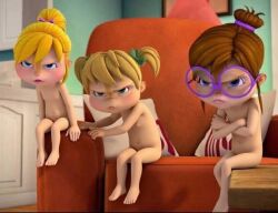 brittany_miller chipettes eleanor_miller jeanette_miller nipples nude tiny_breasts tits_out