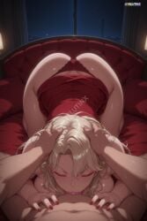 saimin_seishidou kurashiki_reika blonde_hair closed_eyes long_hair deepthroat pov red_nails hand_on_another's_head red_panties blush indoors irrumatio bangs head_grab hands_on_another's_head navel hair_between_eyes all_fours thong :>= red_dress makeup v-shaped_eyebrows bare_shoulders clothes_writing clothing_aside bed panties_aside lipstick clothes_lift sleeveless top-down_bottom-up uncensored parted_bangs lips looking_at_viewer hoop_earrings condom 1girl penis fellatio hetero underwear oral panties earrings ass nail_polish jewelry clothed_female_nude_male solo_focus breasts sweat dress large_breasts saliva erection thighs sex hips butt big_ass huge_ass curvy_hips huge_hips wide_hips bubble_butt curvy curvy_body curvaceous_figure curvaceous_body curvaceous_hips curvaceous_thighs curvaceous_ass curvaceous curvy_thighs thick_thighs thick_legs curvy_figure thick_hips thick_butt voluptuous voluptuous_body wide_thighs wide_ass slim_waist big_thighs plump_thighs nails_painted long_fingernails sharp_fingernails fingernails saliva_trail saliva_string saliva_drip saliva_on_face saliva_on_tongue piercing ear_piercing stud_earrings boobs chest big_breasts bursting_breasts huge_breasts soft_breasts busty cleavage curvy_female curvaceous_female voluptuous_female wide_hipped_female ai_generated mature paid_reward_available shiny_skin skindentation sweating velutinx visible_breath watermark wet_skin heavy_breathing sweaty sweaty_body breath shiny_hair wet wet_body mature_female hourglass_figure hourglass_figured_female condom_on_penis