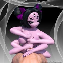 3d 6_arms anthro arachnid arthropod fangs female first_person_view handjob human human_on_anthro idsaybucketsofart interspecies male male_on_anthro mammal muffet multi_arm multi_eye multi_limb sex spider straight undertale video_games