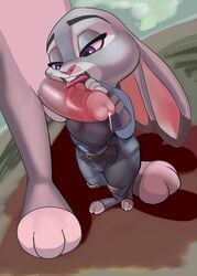 2017 anthro anthro_on_anthro big_penis bugs_bunny clothed clothing crossover cum disney duo erection faceless_male female female_focus half-closed_eyes highres humanoid_penis judy_hopps lagomorph larger_male licking looney_tunes male mammal nude oral penis penis_lick precum rabbit saliva saran-rape sex size_difference smaller_female solo_focus straight tongue tongue_out warner_brothers zootopia