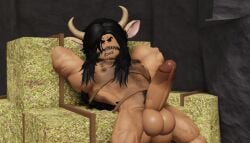 3d angry angry_face balls bara bara_tits beard big_cock blush bulky erection gay gay_sex hairy_pecs horn horns long_hair long_hair_male looking_at_viewer male male/male male_focus male_only muscles naked_male nipples no_clothes nude nude_male penis roblox roblox_avatar roblox_studio robloxian sixlair straw tied_to_hay tied_up yaoi