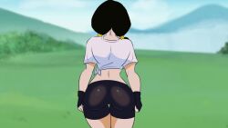 1boy 1girls after_sex animated ass ass_focus bitch black_hair black_shorts cum cumdrip dragon_ball dragon_ball_z ejaculation erection female femdom funsexydragonball hetero orgasm penis pervert pervert_female post_orgasm sex sexy_pose shorts son_gohan tagme thigh_sex videl videl_(long_hair) video