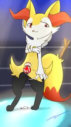 anthro braixen cervix cum cum_inside cum_plugged cum_pool female feral furry internal kamperkiller_(artist) large_insertion nintendo outside penetration pokémon_(species) poke_ball poke_ball_insertion pokeball pokemon pokemon_(species) pussy_juice pussy_stuffing stage uterus video_games