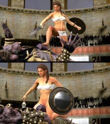 1girls 2koma 3d abs ancient_greece anthro_on_female anthro_on_human arena assassin's_creed_(series) assassin's_creed_odyssey athletic_female barefoot begging_for_mercy belly belly_button big_dom_small_sub bottomless bottomless_female braid braided_hair braided_ponytail brown_hair colosseum defeated_male dominant_female domination ejaculation feet female female_on_anthro foot_fetish foot_on_penis greek_female greek_mythology hands_up holding_sword holding_weapon kassandra large_breasts long_hair lying_on_back minotaur mktrreekky monster muscular muscular_female navel olive_skin penis pleading premature_ejaculation reverse_rape shield side_braid side_ponytail source_filmmaker stepped_on stepping_on_penis stomach straddling straddling_penis submissive_anthro submissive_male sword tanned_female tanned_skin wrapped_breasts wraps