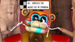 5boys animatronic bear cum cum_on_face dialogue ejaculation english_text erection faceless_male five_nights_at_freddy's fnaf gay glamrock_freddy_(fnaf) human keatonrogers0201 male male_only nude penis robot sex text