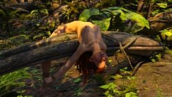 3d aloy bent_backwards bondage breasts captured defaultusername forest horizon_zero_dawn humiliation muscular muscular_female naked naked_female nipples nude nude_female outdoor_nudity outdoors pale_skin red_hair rope rope_bondage spread_eagle spread_legs stretched tagme tied tied_up