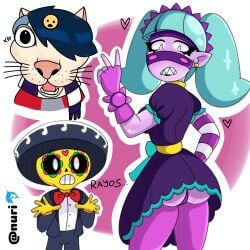 brawl_stars edgar_(brawl_stars) emz_(brawl_stars) harajuku_emz meme poco_(brawl_stars) tagme