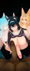 2024 2futas 2girls 3d ayane_(cool_vibrations) ayase_(cool_vibrations) big_penis black_hair blonde_hair blue_eyes breasts_out chloe_(cool_vibrations) cool_vibrations dark-skinned_futanari dark_skin futa_on_futa futanari handjob highres huge_breasts huge_cock kemono kemonomimi large_penis light-skinned_female light-skinned_futanari light_blue_hair nude nude_futanari original original_character pale-skinned_female pale_skin partially_clothed penis pov thick_thighs thighhighs thighs vein veiny_penis yellow_eyes yuriko_(cool_vibrations)