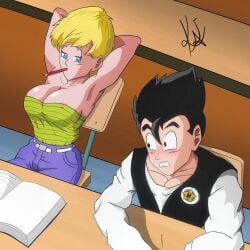 dragon_ball dragon_ball_z erasa kartzdrawing son_gohan tagme