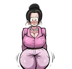 big_breasts chichi chichi_(bulma's_party) dragon_ball dragon_ball_z pseudocel wide_hips