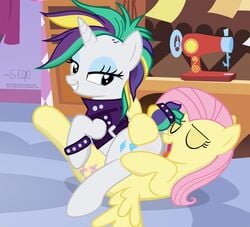 2017 absurd_res accurate_art_style ass blue_eyes bracelet closed_eyes clothing correct_artstyle cunnilingus cutie_mark duo equine eyebrows eyelashes eyeshadow feathered_wings feathers female fluttershy_(mlp) friendship_is_magic hair hand_on_butt hi_res horn inside jacket jewelry looking_back lying makeup mammal mascara multicolored_hair my_little_pony on_back open_mouth oral pegasus pink_hair pussy_juice raripunk rarity_(mlp) saliva sex short_hair shutterflyeqd spiked_bracelet spikes straight_hair teeth tongue tongue_out unicorn vaginal_penetration wings yuri