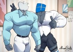 apple bara barafied cerwcerw companies company_logo humanized male_only object_head suit tagme undershirt windows