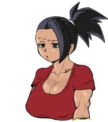 1girls big_breasts dragon_ball dragon_ball_super female female_only kale muscular pseudocel solo