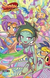 female keenbiscuit multiple_girls official_art risky_boots rottytops shantae shantae_(character) tagme wayforward