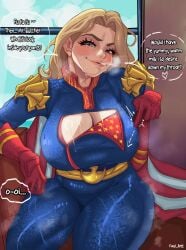 big_ass big_breasts blonde_female blonde_hair blonde_hair_female blue_eyes boob_window breasts earrings erect_nipples erect_nipples_under_clothes fael_art female_homelander gender_transformation genderswap_(mtf) homelander lasgacl looking_at_viewer milf mommy_homelander nightmare_waifu rule_63 the_boys thick thick_ass thick_hips thick_lips thick_thighs