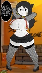 1girls alternate_version_available big_breasts huge_breasts jaiden_animations jaidens_mom long_hair looking_at_viewer mature_female milf mother slutty_outfit spakka5 wide_hips