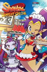 2girls female female_only magodesu multiple_girls official_art risky_boots shantae shantae_(character) wayforward