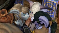 draenei fellatio female itsmorti large_penis warcraft world_of_warcraft