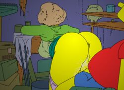 1boy 1girls 2d age_difference animated anus bart_simpson bent_over big_ass bodynn bouncing_breasts closet edna_krabappel faceless_male female gif indoors janitor_closet male mature_female milf older_female panties panties_down pussy pussy_juice pussy_juice_on_penis sex size_difference skirt_up teacher_and_student the_simpsons vaginal_penetration younger_male