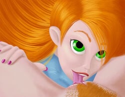 2girls ann_possible cunnilingus disney eye_contact female female_only female_pov green_eyes human incest kim_possible kimberly_ann_possible licking licking_pussy long_hair mother_and_daughter multiple_girls nail_polish open_mouth oral orange_hair pov pubic_hair pussy straight_hair tongue tongue_out yuri zyvo