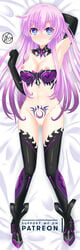 blue_eyes blush breasts nepgear neptunia_(series) nipples pink_hair power_symbol purple_sister pussy tattoo