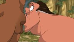 2boys animated bara clayton deepthroat disney fellatio gay irrumatio male male_only matainfancias oral tagme tarzan_(1999_film) tarzan_(character) thrusting yaoi