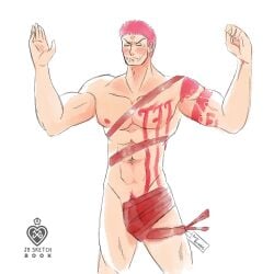 1boy artist_request charlotte_katakuri male male_only nude one_piece solo tagme