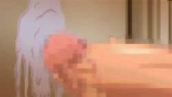 animated asa_kara_zusshiri_milk_pot cum_in_ass cumshot ejaculation futanari male_on_futa overflowing_cum oversized_penis tongue_out train yuukidou_iori