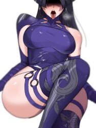 1girls big_ass big_breasts female female_only marvel marvel_rivals psylocke psylocke_(marvel_rivals) silycra thick_thighs vengeance_psylocke