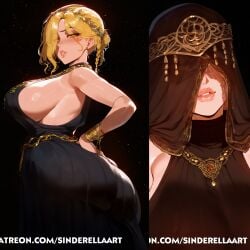 ai_generated ass_bigger_than_head big_breasts big_breasts big_butt breasts_bigger_than_head busty cleavage commission elden_ring female fromsoftware heavenly_ass huge_ass huge_breasts large_ass large_breasts patreon patreon_url patreon_username pawg queen_marika_the_eternal sinderellaart thick thick_ass thick_legs thick_thighs voluptuous voluptuous_female