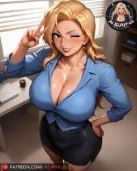 1girls ai_generated ai_waifus_ blonde blonde_female blonde_hair blonde_hair_female brown_eyes brown_eyes_female cameltoe cleavage curly_hair curvy erect_nipples female golden_boy huge_areolae huge_ass huge_breasts madame_president nai_diffusion onna_shachou puffy_nipples realistic red_lips stable_diffusion thick_lips very_long_hair very_long_hair_female voluptuous wide_hips yellow_hair